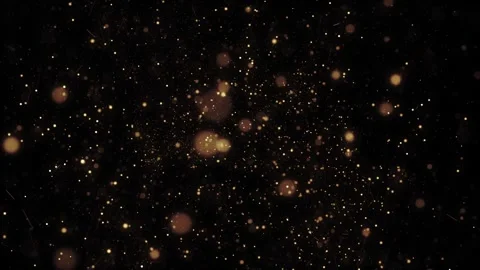 Abstract Glittering Gold Particles Background Stock Footage 339078601