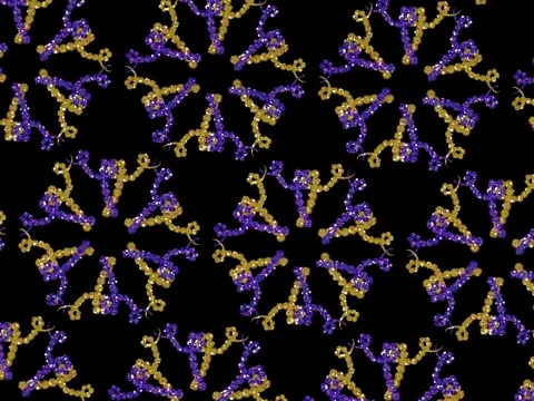 Abstract glittering mandala animation Stock Footage 327168534
