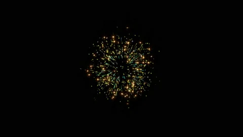 Abstract glittering particle explosion on black background Stock Footage 226190257