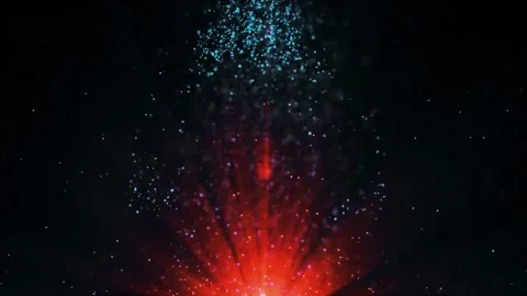 Abstract glittering particles motion background Video stock 251439286