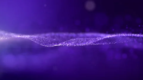 Abstract Glittering Purple Particles Background Stock Footage 170677594