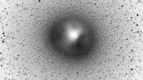 Abstract glittering texture with silver particles. Fantasy fractal design. Di Stock Illustration