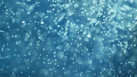 Abstract glittery water spray drops bokeh blue Stock Footage 158360686