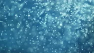 Abstract Glittery Water Spray Drops Bokeh Blue Stock Footage