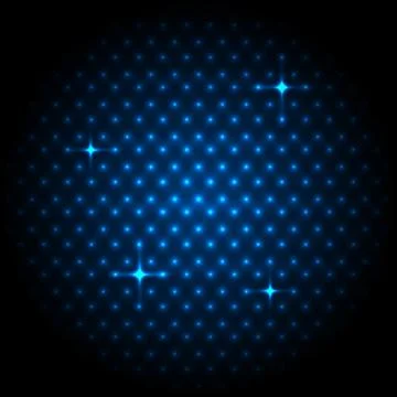 Abstract global with blue dots background Stock Illustration