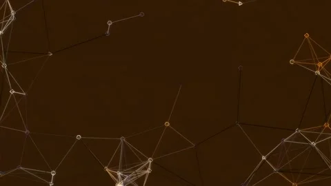 Abstract global communication network connecting nodes and data points on a.. Stock Footage 342204071