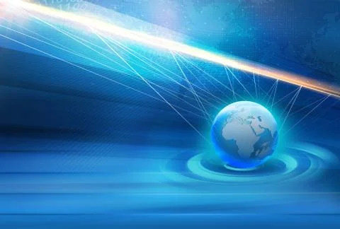 Abstract Global Connection Background Concept Series イラスト素材