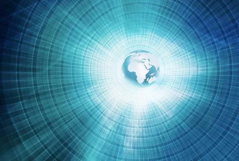 Abstract Global Connection Background Concept Series Stock Illustration