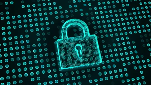 Abstract global cyber security concepts animation. Stock Footage 180193063