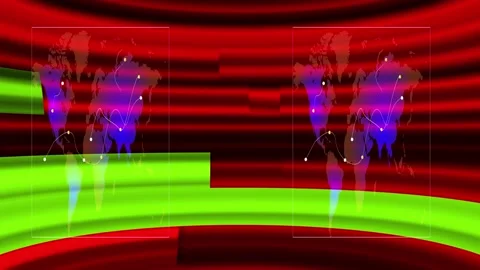 Abstract global map line news background.4k motion Stock Footage 168277628