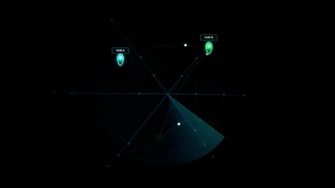 Abstract Global Navigation Location Pins Seamless Stock Footage 346205621