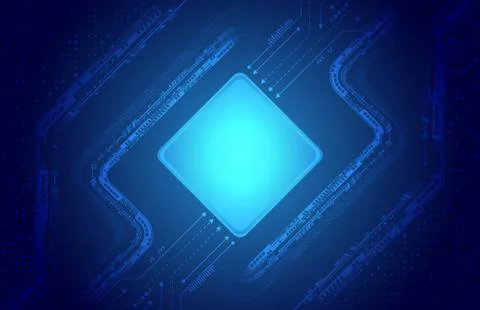 Abstract global sci fi concept. Hi-tech vector illustration with various tech Stock Illustration