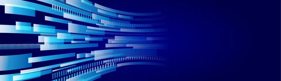 Abstract global sci fi concept. Wide Hi-tech vector illustration with technol Stock Illustration