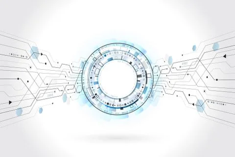 Abstract global technology concept. Digital internet communication. Connectio Illustrazione stock