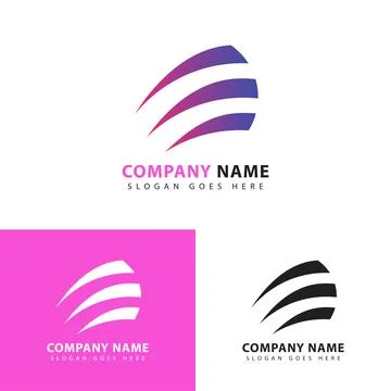 Abstract global technology logo Stock Illustration