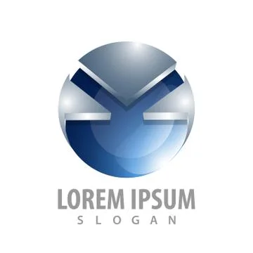 Abstract global technology sphere logo concept design. Symbol graphic templat Stock Illustration