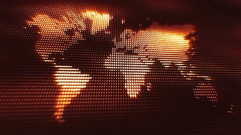 Abstract globe background with digital waves in cyberspace. Видео 94854995