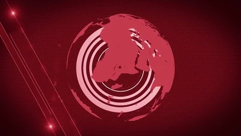 Abstract globe background generic 4K red Video stock 73240821