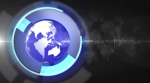 Abstract globe background LOOP 4K Blue-colorless Stock Footage 55446279
