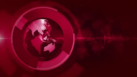 Abstract globe background LOOP 4K RED Stock Footage 55446598