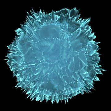 Abstract Globe On Black Background Stock Illustration