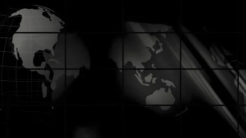 Abstract globe dark map background loop. Vídeos de archivo 335704461