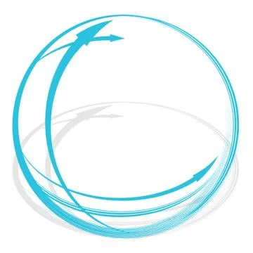 Abstract Globe Icon Stock Illustration