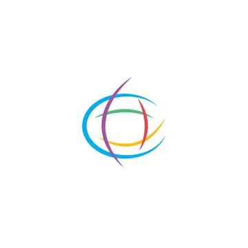 Abstract globe  icon vector design template Stock Illustration