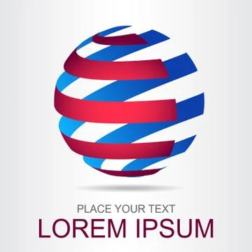 Abstract globe. Illustrazione stock