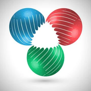 Abstract globe illustration, vector. Stock Illustration
