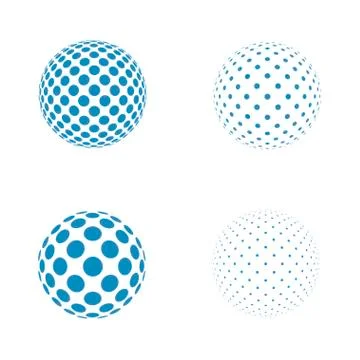 Abstract Globe Logo Template Stock Illustration
