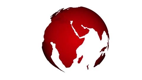 Abstract globe planet earth. abstract globe planet earth on white background. Gl 스톡 동영상 312891167