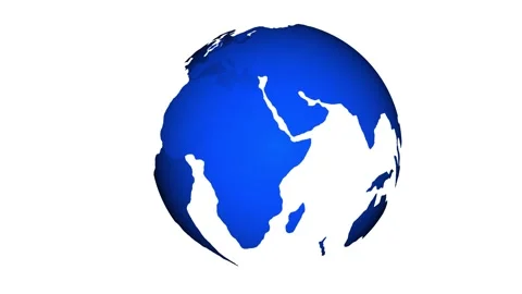 Abstract globe planet earth. abstract globe planet earth on white background. Gl Stock Footage 312891183