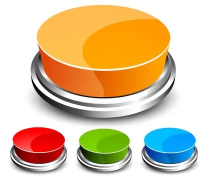 Abstract glossy button Stock Illustration