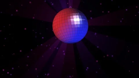 Abstract Glossy Disco Ball 3D Motion Graphic Seamless Loop 库存影片 344090319