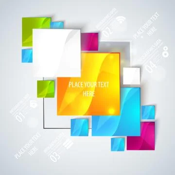 Abstract glossy geometric background. Stock Illustration