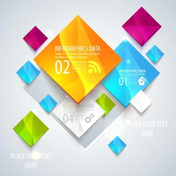 Abstract glossy geometric background. Stock Illustration