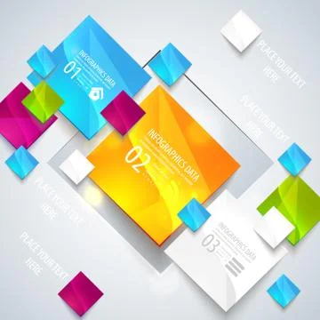 Abstract glossy geometric background. Stock Illustration