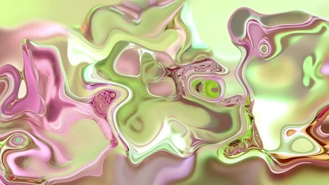 Abstract glossy liquid-like surface with iridescent background animation, s.. Vídeo Stock 330548049