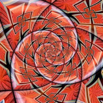 Abstract glossy ornament Stock Illustration