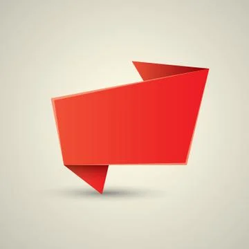 Abstract glossy red speech bubble Stockillustratie