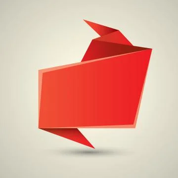 Abstract glossy red speech bubble Stockillustratie