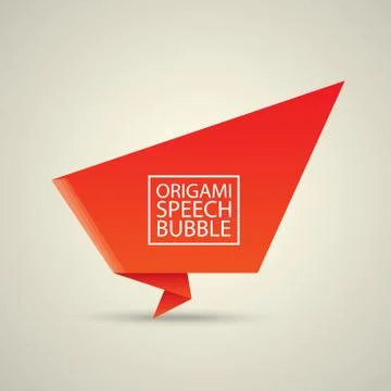 Abstract glossy red speech bubble Stock Illustration