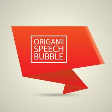 Abstract glossy red speech bubble Stockillustratie