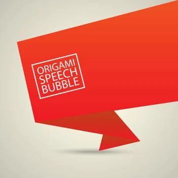 Abstract glossy red speech bubble Illustrazione stock