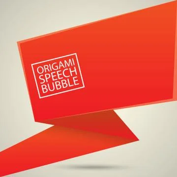 Abstract glossy red speech bubble Illustrazione stock