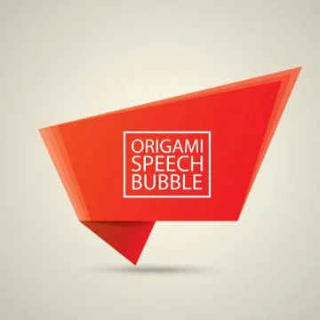 Abstract glossy red speech bubble Stockillustratie