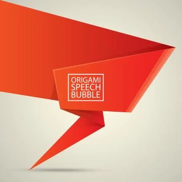 Abstract glossy red speech bubble Stockillustratie