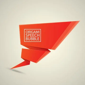 Abstract glossy red speech bubble Stockillustratie