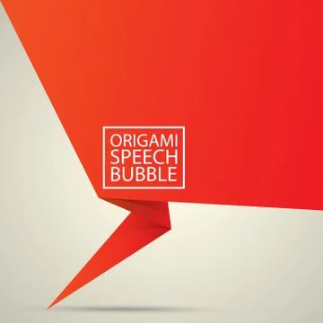 Abstract glossy red speech bubble Stockillustratie